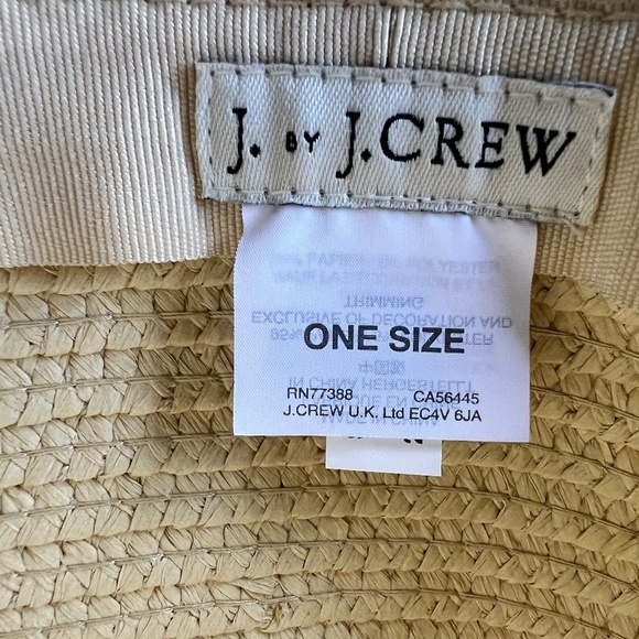 J. By J. Crew wide brim Pom Pom straw hat - Picture 6 of 10
